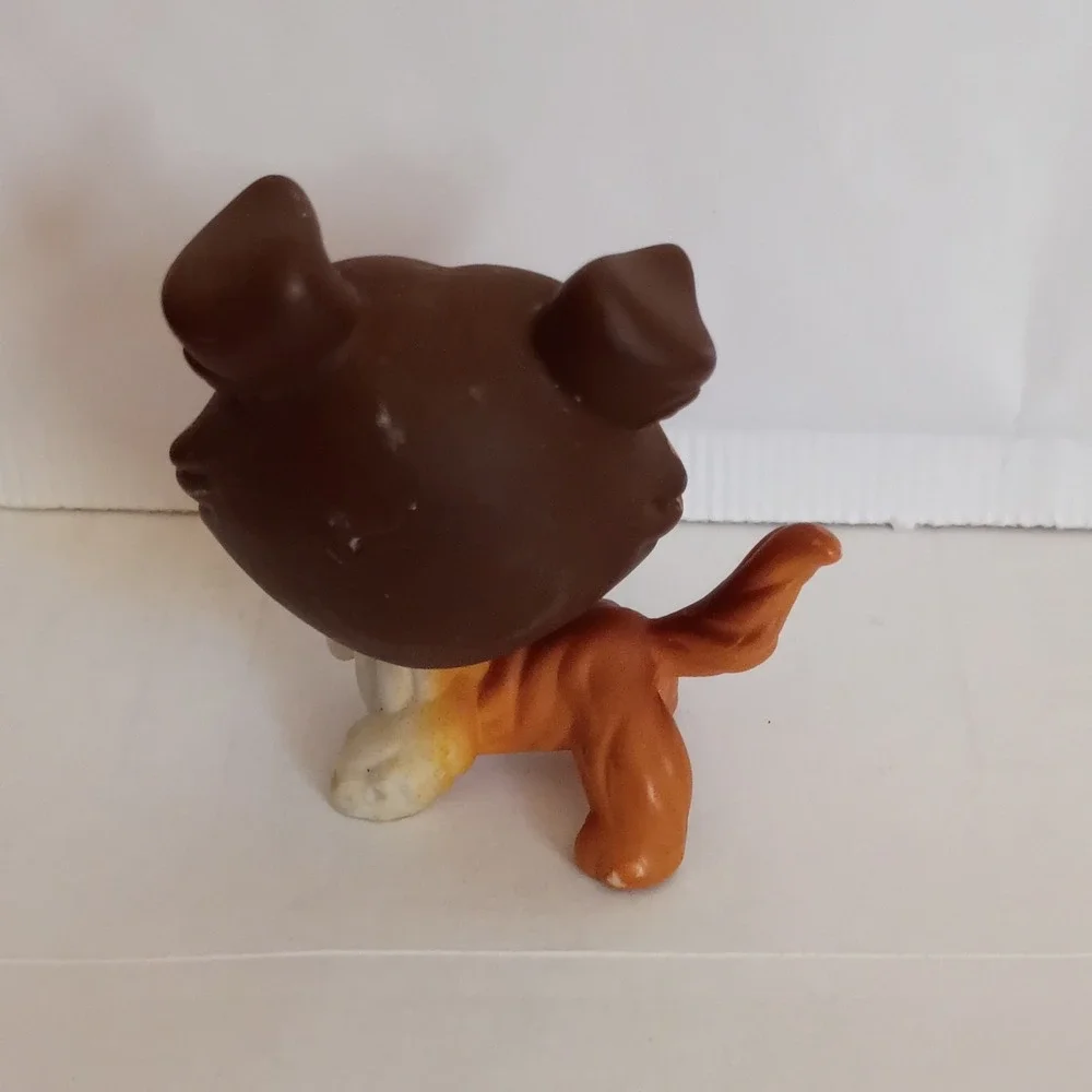 Littlest Pet Shop‎ Brown and White Dog Figure Toy for Ages 3-7 Years, 3-4, 4-7